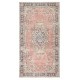 Vintage Handmade Turkish Red Wool Accent Rug with Medallion Design for Home and Office Decor