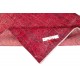 Modern Turkish Wool Rug. Vintage Red Overdyed Handmade Area Rug Modern Turkish Wool Rug. Vintage Red Overdyed Handmade Area Rug