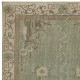 Vintage Green Area Rug with Chinese Art Deco Design. Hand-knotted in Turkey Vintage Green Area Rug with Chinese Art Deco Design. Hand-knotted in Turkey