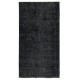 Black Overdyed Handmade Wool Rug. Vintage Turkish Area Rug for Living Room Black Overdyed Handmade Wool Rug. Vintage Turkish Area Rug for Living Room