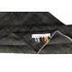 Hand-knotted Vintage Turkish Wool Area Rug Overdyed in Black for Modern Interiors Hand-knotted Vintage Turkish Wool Area Rug Overdyed in Black for Modern Interiors