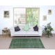 Green Overdyed Handmade Wool Rug. Vintage Turkish Area Rug for Living Room Green Overdyed Handmade Wool Rug. Vintage Turkish Area Rug for Living Room