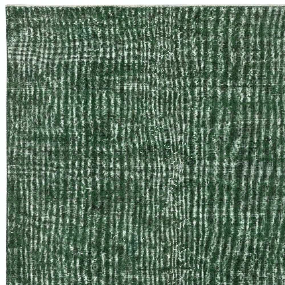 Green Overdyed Handmade Wool Rug. Vintage Turkish Area Rug for Living Room Green Overdyed Handmade Wool Rug. Vintage Turkish Area Rug for Living Room