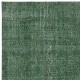 Green Overdyed Handmade Wool Rug. Vintage Turkish Area Rug for Living Room Green Overdyed Handmade Wool Rug. Vintage Turkish Area Rug for Living Room