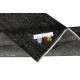 Plain Black Accent Rug for Modern Interiors, Handknotted and Handwoven in Turkey