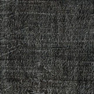 Plain Black Accent Rug for Modern Interiors, Handknotted and Handwoven in Turkey