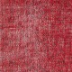 Vintage Handmade Turkish Wool Area Rug Overdyed in Red for Contemporary Interiors Vintage Handmade Turkish Wool Area Rug Overdyed in Red for Contemporary Interiors