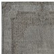 Gray Overdyed Vintage Turkish Wool Rug. Hand-Knotted Area Carpet for Modern Home Gray Overdyed Vintage Turkish Wool Rug. Hand-Knotted Area Carpet for Modern Home