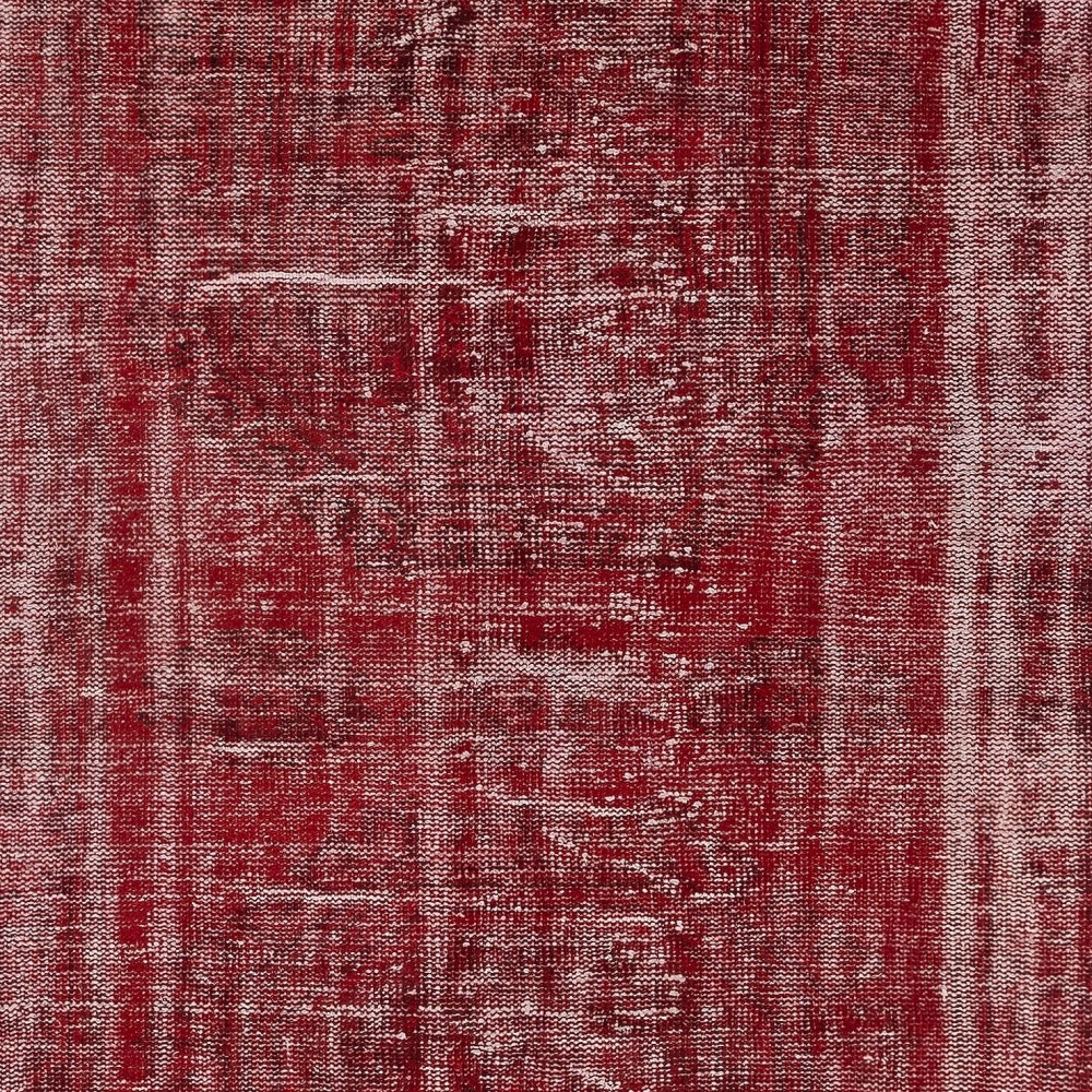 Distressed Red Overdyed Handmade Wool Rug. Vintage Turkish Area Rug for Living Room Distressed Red Overdyed Handmade Wool Rug. Vintage Turkish Area Rug for Living Room