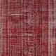 Distressed Red Overdyed Handmade Wool Rug. Vintage Turkish Area Rug for Living Room Distressed Red Overdyed Handmade Wool Rug. Vintage Turkish Area Rug for Living Room