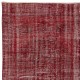 Distressed Red Overdyed Handmade Wool Rug. Vintage Turkish Area Rug for Living Room Distressed Red Overdyed Handmade Wool Rug. Vintage Turkish Area Rug for Living Room
