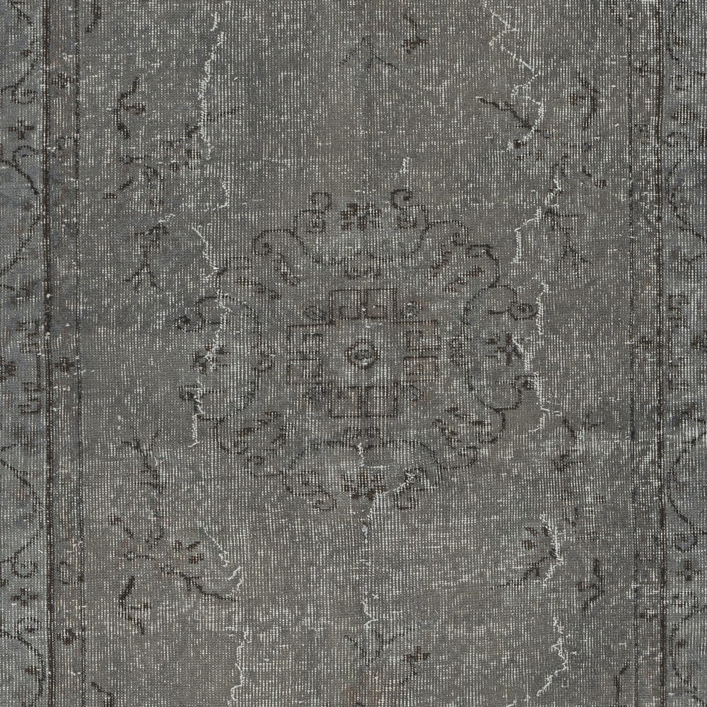 Gray Overdyed Handmade Wool Rug. Vintage Turkish Area Rug for Living Room Gray Overdyed Handmade Wool Rug. Vintage Turkish Area Rug for Living Room