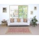Vintage Handmade Turkish Wool Accent Rug with Floral Pattern for Living Room