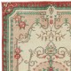 Vintage Turkish Wool Rug. Hand-Knotted Accent Rug for Farmhouse and Country Home Decor