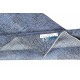Overdyed Blue Wool Rug. Handmade Turkish Vintage Area Rug for Living Room