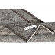 Vintage Handmade Wool Rug. Gray Turkish Area Rug for Modern Home and office