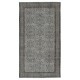 Vintage Handmade Wool Rug. Gray Turkish Area Rug for Modern Home and office