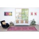 Pink Runner Rug for Hallway. Vintage Handmade Corridor. Kitchen Runner Carpet. Stair Rug