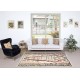 One-of-a-kind Vintage Hand-knotted Turkish Tulu Rug, 100% Wool