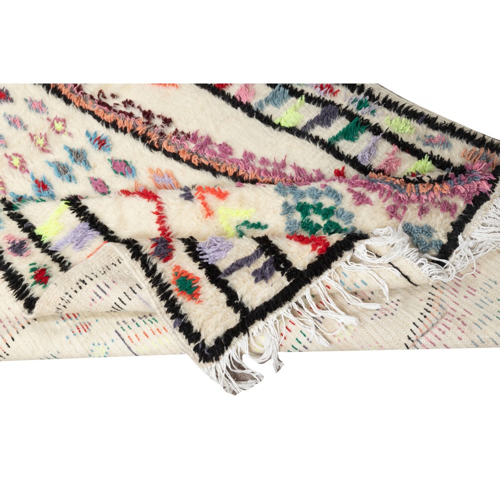 One-of-a-kind Vintage Hand-knotted Turkish Tulu Rug, 100% Wool