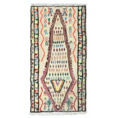 One-of-a-kind Vintage Hand-knotted Turkish Tulu Rug, 100% Wool