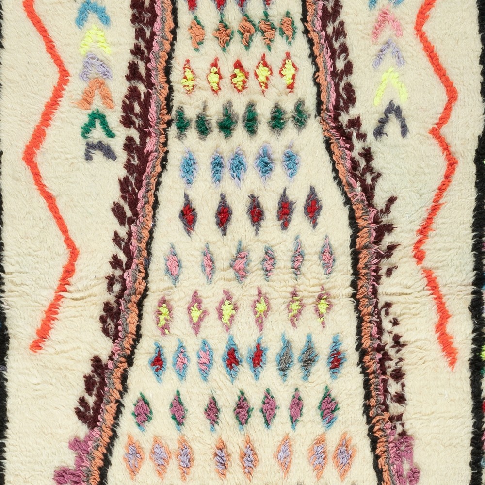 One-of-a-kind Vintage Hand-knotted Turkish Tulu Rug, 100% Wool