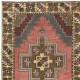 One-of-a-kind Vintage Oriental Rug, 100% Wool, Hand-knotted Turkish Carpet with Tribal Motifs