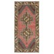 One-of-a-kind Vintage Oriental Rug, 100% Wool, Hand-knotted Turkish Carpet with Tribal Motifs