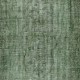 Handmade Turkish Wool Area Rug. Vintage Overdyed Green Rug for Modern Home Handmade Turkish Wool Area Rug. Vintage Overdyed Green Rug for Modern Home
