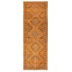 Orange Runner Rug for Hallway. Vintage Handmade Corridor. Kitchen Runner Carpet. Stair Rug