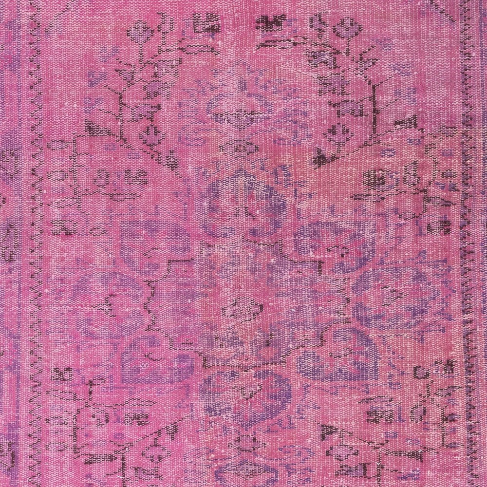 Pink Vintage Area Rug for Modern Home and Office. Handknotted and Handwoven in Turkey Pink Vintage Area Rug for Modern Home and Office. Handknotted and Handwoven in Turkey