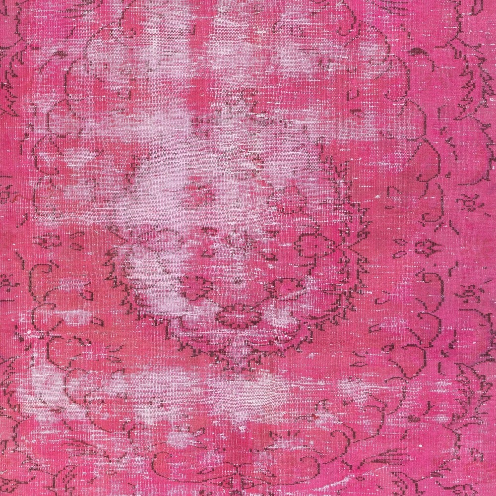 Distressed Pink Vintage Rug for Modern Home and Office. Handknotted and Handwoven in Turkey Distressed Pink Vintage Rug for Modern Home and Office. Handknotted and Handwoven in Turkey