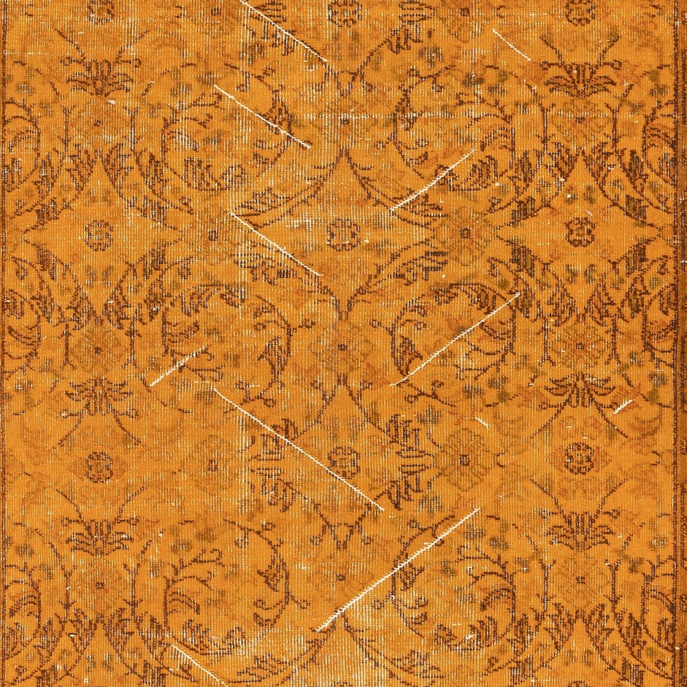 Vintage Handmade Wool Rug. Orange Turkish Area Rug for Modern Home and office Vintage Handmade Wool Rug. Orange Turkish Area Rug for Modern Home and office