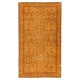 Vintage Handmade Wool Rug. Orange Turkish Area Rug for Modern Home and office Vintage Handmade Wool Rug. Orange Turkish Area Rug for Modern Home and office