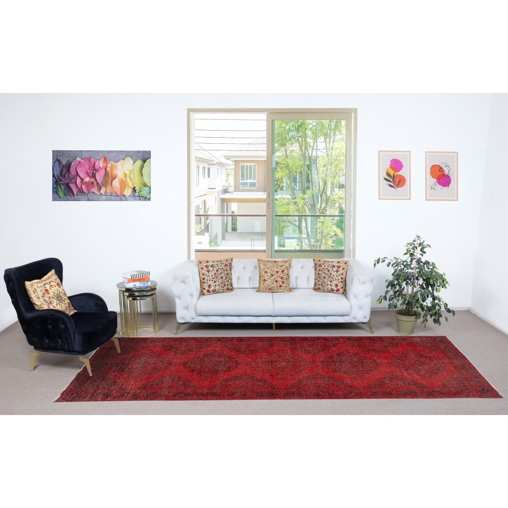 Red Runner Rug for Hallway. Vintage Handmade Corridor. Kitchen Runner Carpet. Stair Rug Red Runner Rug for Hallway. Vintage Handmade Corridor. Kitchen Runner Carpet. Stair Rug
