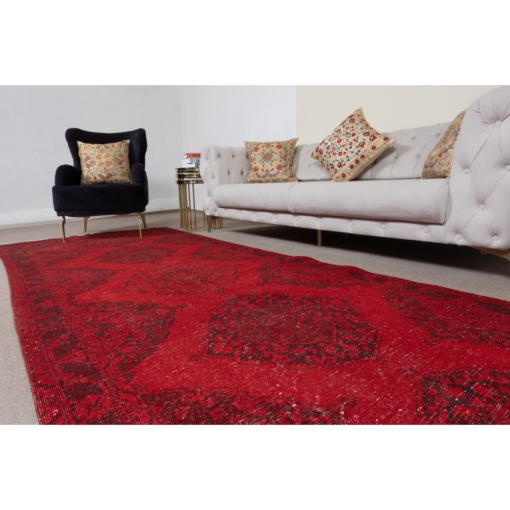 Red Runner Rug for Hallway. Vintage Handmade Corridor. Kitchen Runner Carpet. Stair Rug Red Runner Rug for Hallway. Vintage Handmade Corridor. Kitchen Runner Carpet. Stair Rug