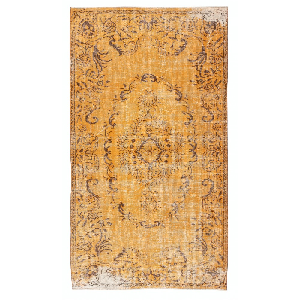Orange Handmade Turkish Area Rug for Living Room, Entrance, Bedroom, Dining Room & Kids Room Orange Handmade Turkish Area Rug for Living Room, Entrance, Bedroom, Dining Room & Kids Room
