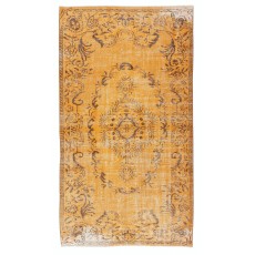 Orange Handmade Turkish Area Rug for Living Room, Entrance, Bedroom, Dining Room & Kids Room