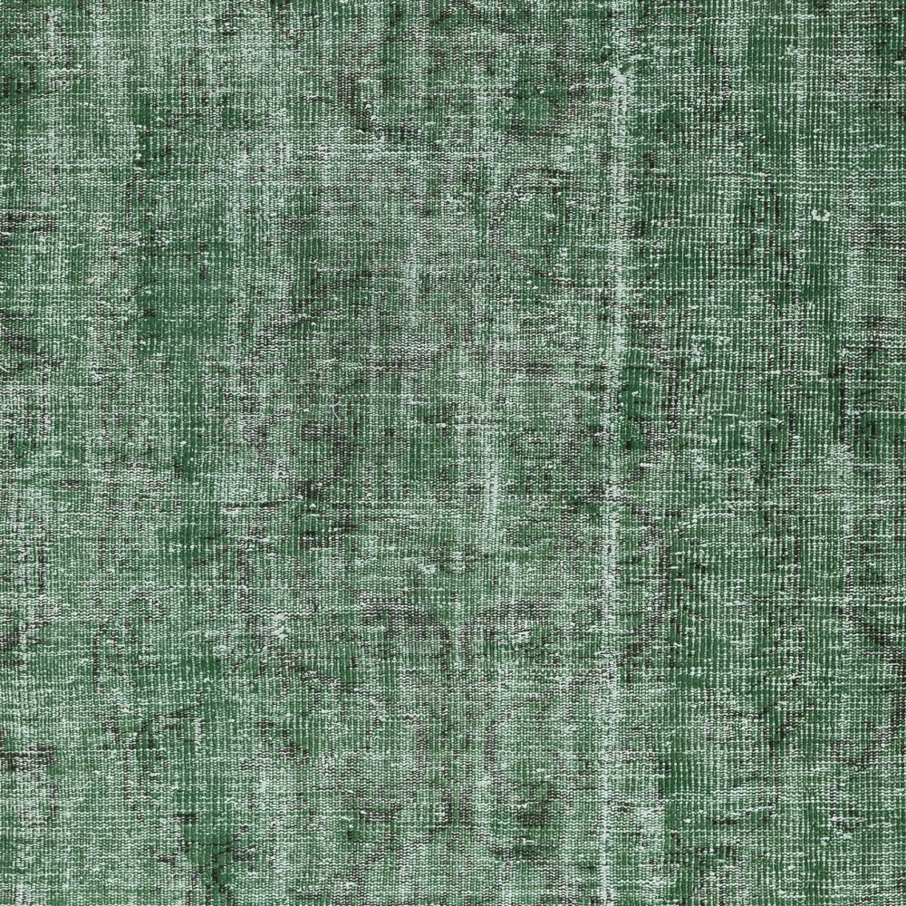 Modern Green Turkish Rug. Vintage Handmade Wool Area Rug Modern Green Turkish Rug. Vintage Handmade Wool Area Rug
