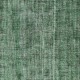 Modern Green Turkish Rug. Vintage Handmade Wool Area Rug Modern Green Turkish Rug. Vintage Handmade Wool Area Rug
