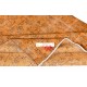 Hand-knotted Vintage Turkish Wool Area Rug Overdyed in Orange for Modern Interiors Hand-knotted Vintage Turkish Wool Area Rug Overdyed in Orange for Modern Interiors
