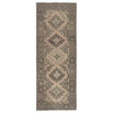 Handknotted Runner Rug for Hallway. Vintage Corridor. Kitchen Runner Carpet. Stair Rug