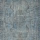 Modern Blue Turkish Rug. Vintage Handmade Wool Area Rug