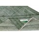 Vintage Wool Area Rug Overdyed in Green for Contemporary Interiors. Hand-knotted in Turkey Vintage Wool Area Rug Overdyed in Green for Contemporary Interiors. Hand-knotted in Turkey