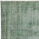Vintage Wool Area Rug Overdyed in Green for Contemporary Interiors. Hand-knotted in Turkey Vintage Wool Area Rug Overdyed in Green for Contemporary Interiors. Hand-knotted in Turkey