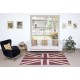 Modern Handmade Patchwork Rug in shades of Pink, Union Jack British Flag Design Carpet