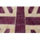 Modern Handmade Patchwork Rug in shades of Pink, Union Jack British Flag Design Carpet
