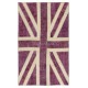 Modern Handmade Patchwork Rug in shades of Pink, Union Jack British Flag Design Carpet