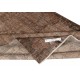 Vintage Brown Wool Area Rug. Handmade Turkish Rug for Contemporary Spaces