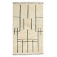 Handmade Moroccan style Tulu Rug Made of Natural Un-Dyed Wool, Beige Color Modern Hand Knotted Carpet with Fringe Handmade Moroccan style Tulu Rug Made of Natural Un-Dyed Wool, Beige Color Modern Hand Knotted Carpet with Fringe